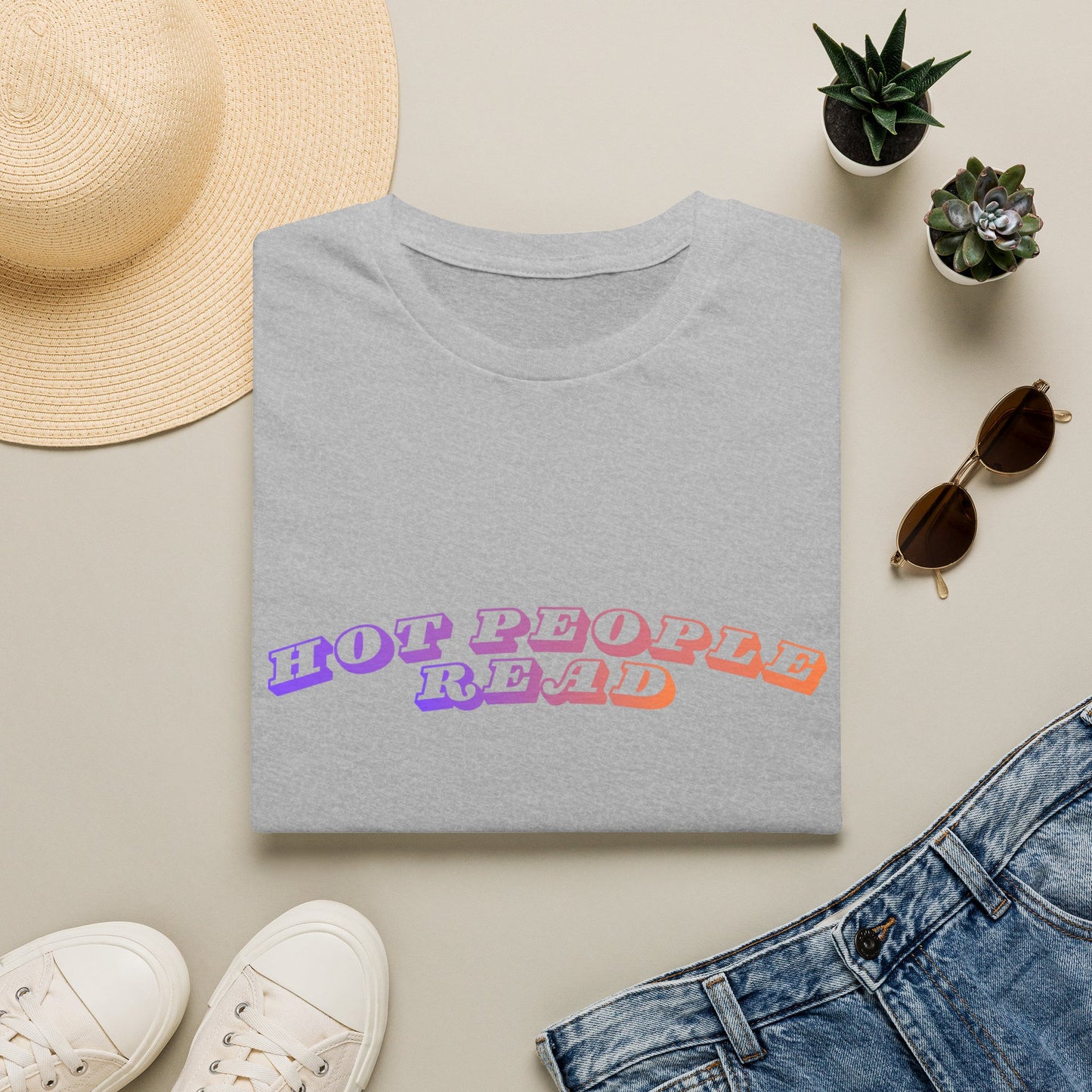 Hot People Read T-Shirt For Book Lovers, Booktok, Book Girlies, Book Merch