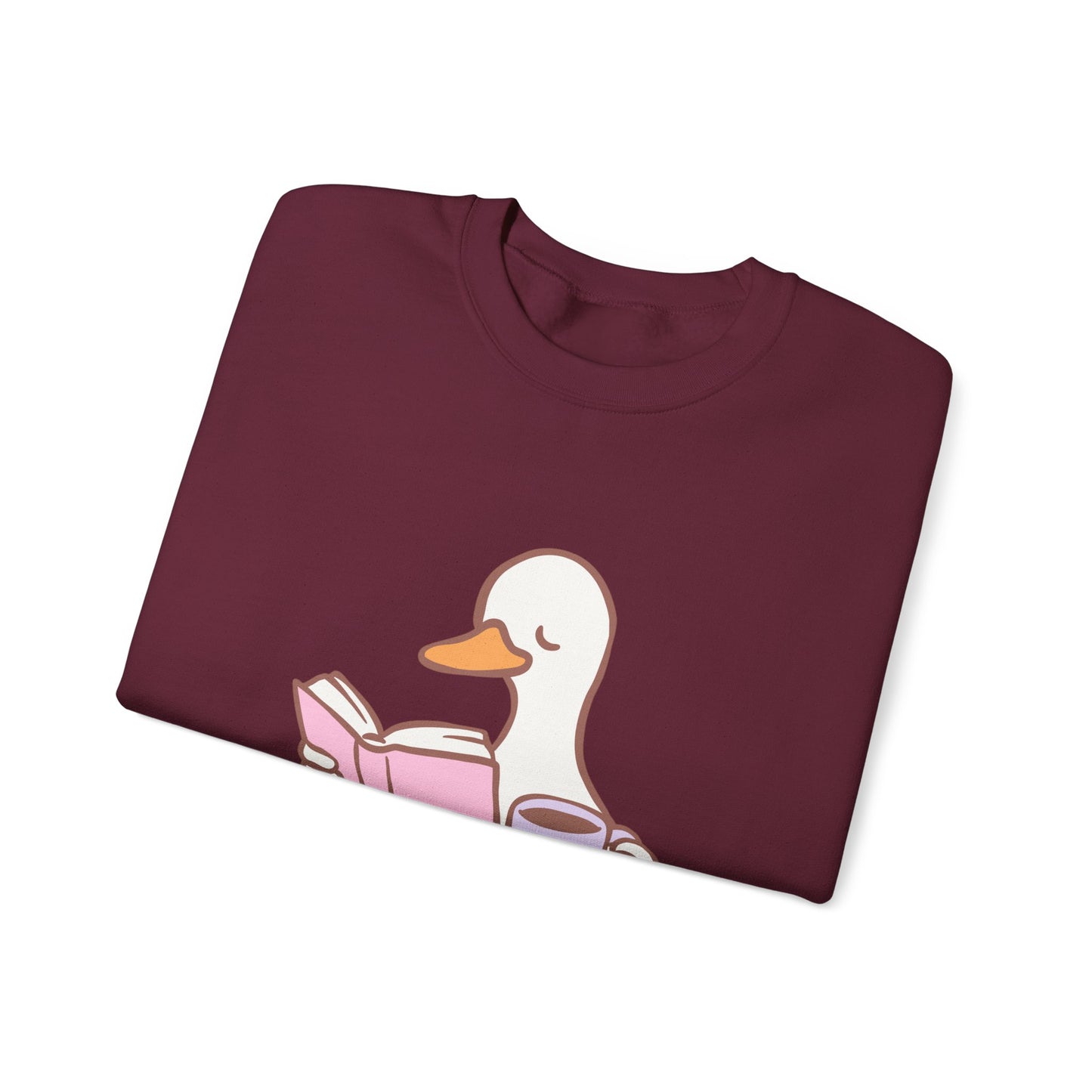 Duck Reading Crewneck Sweatshirt For Book Lovers, Bookish Merch, Booktok