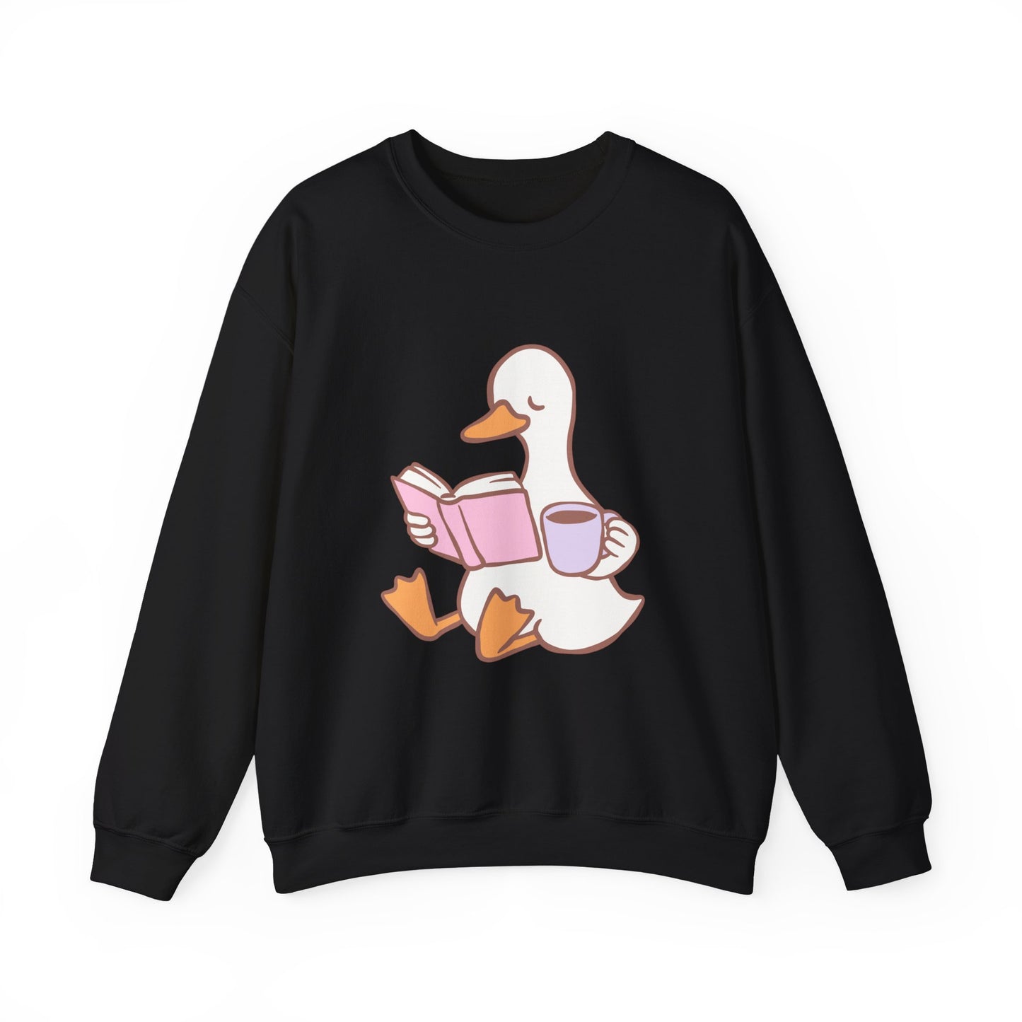 Duck Reading Crewneck Sweatshirt For Book Lovers, Bookish Merch, Booktok