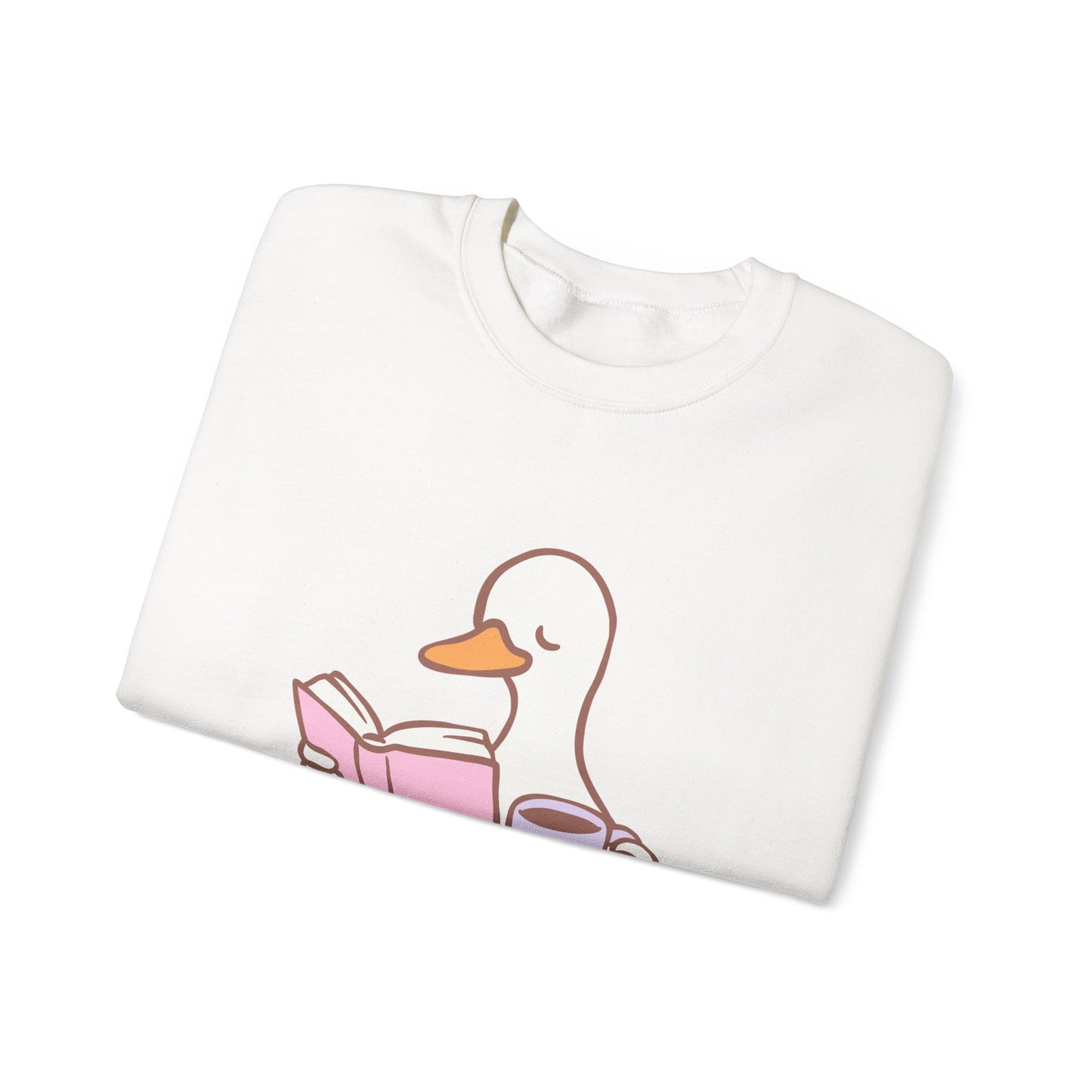 Duck Reading Crewneck Sweatshirt For Book Lovers, Bookish Merch, Booktok