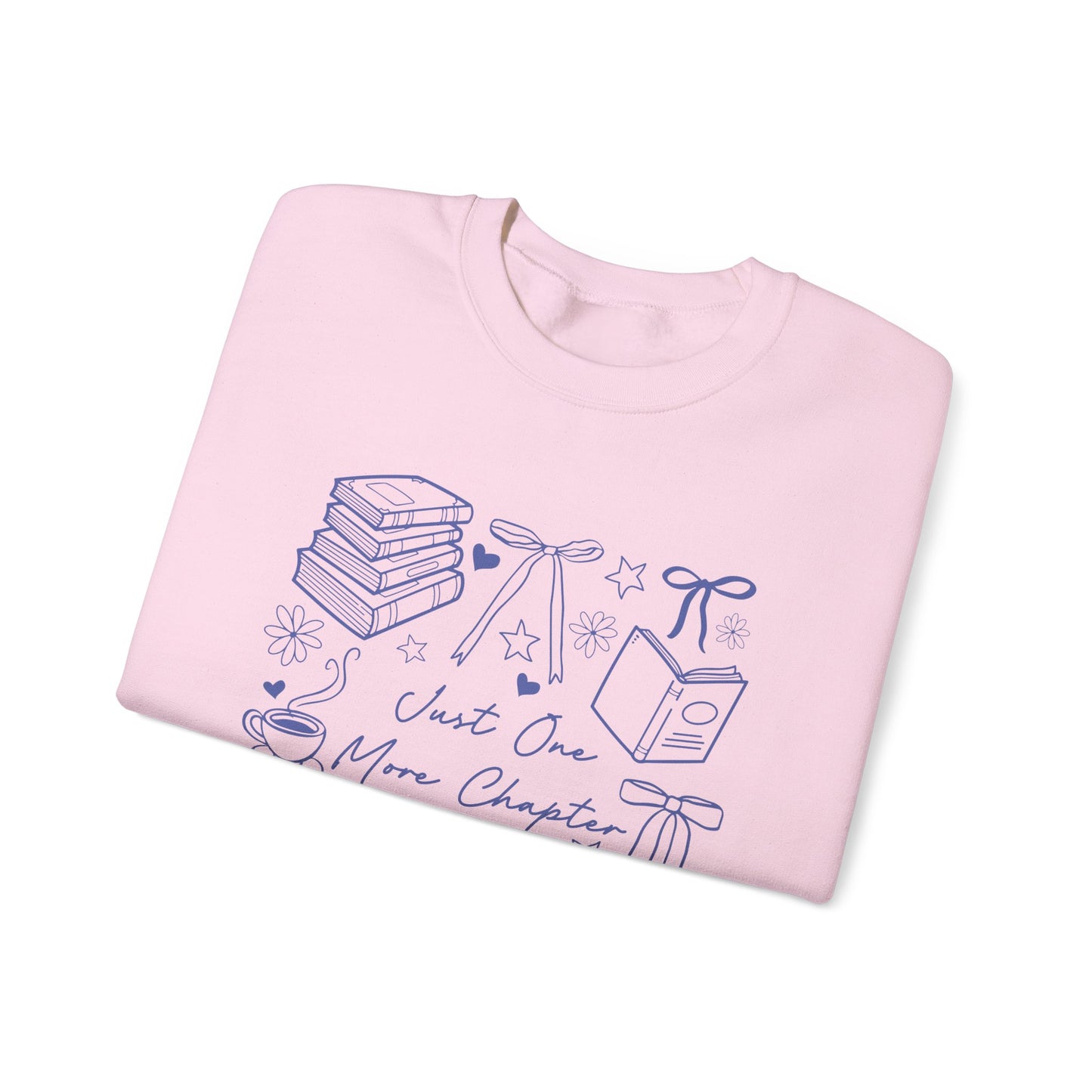 Just One More Chapter Crewneck Sweatshirt For Book Lovers, Bookish Merch, Booktok