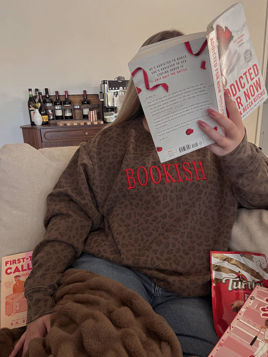 Bookish Leopard Print Sweatshirt PRE-ORDER