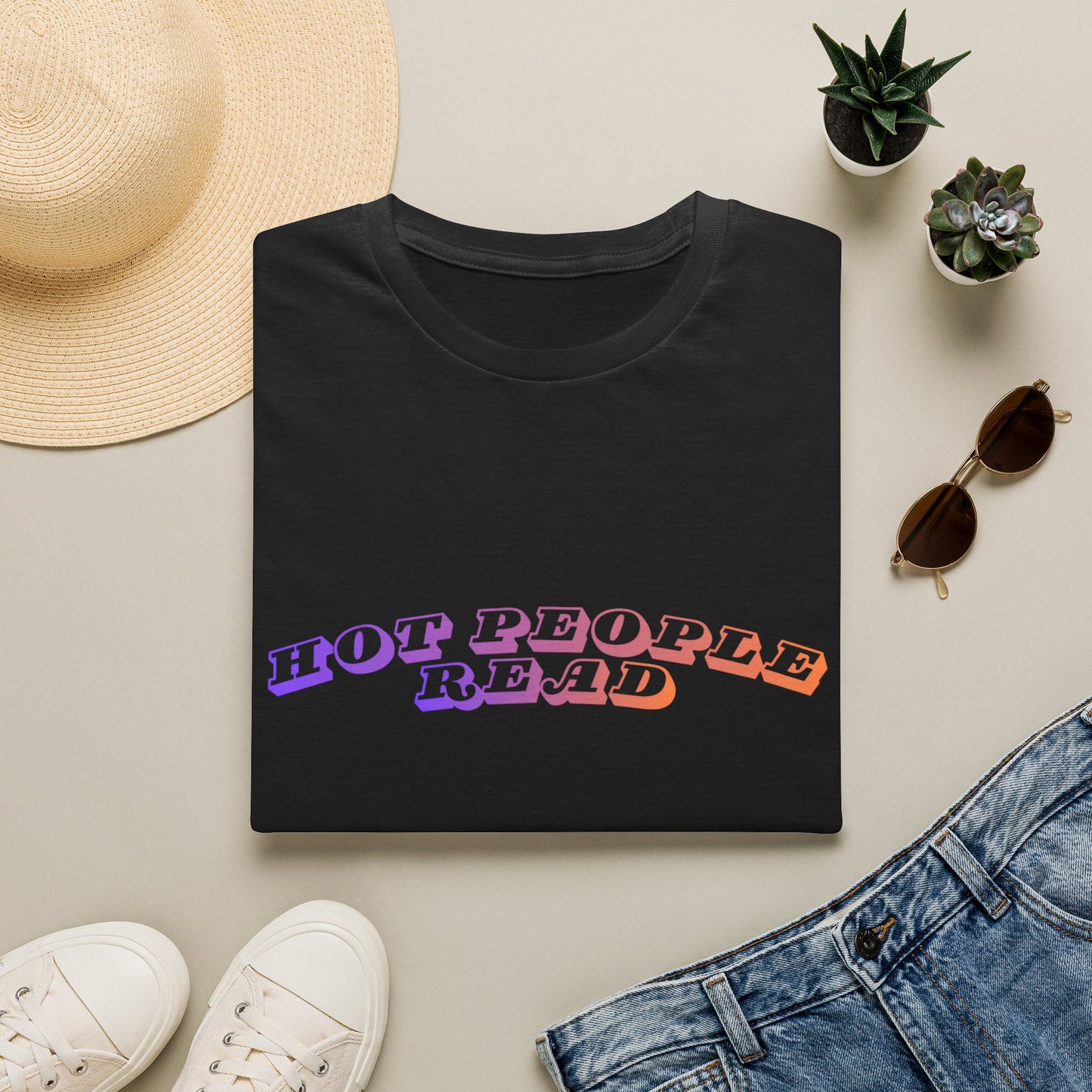 Hot People Read T-Shirt For Book Lovers, Booktok, Book Girlies, Book Merch