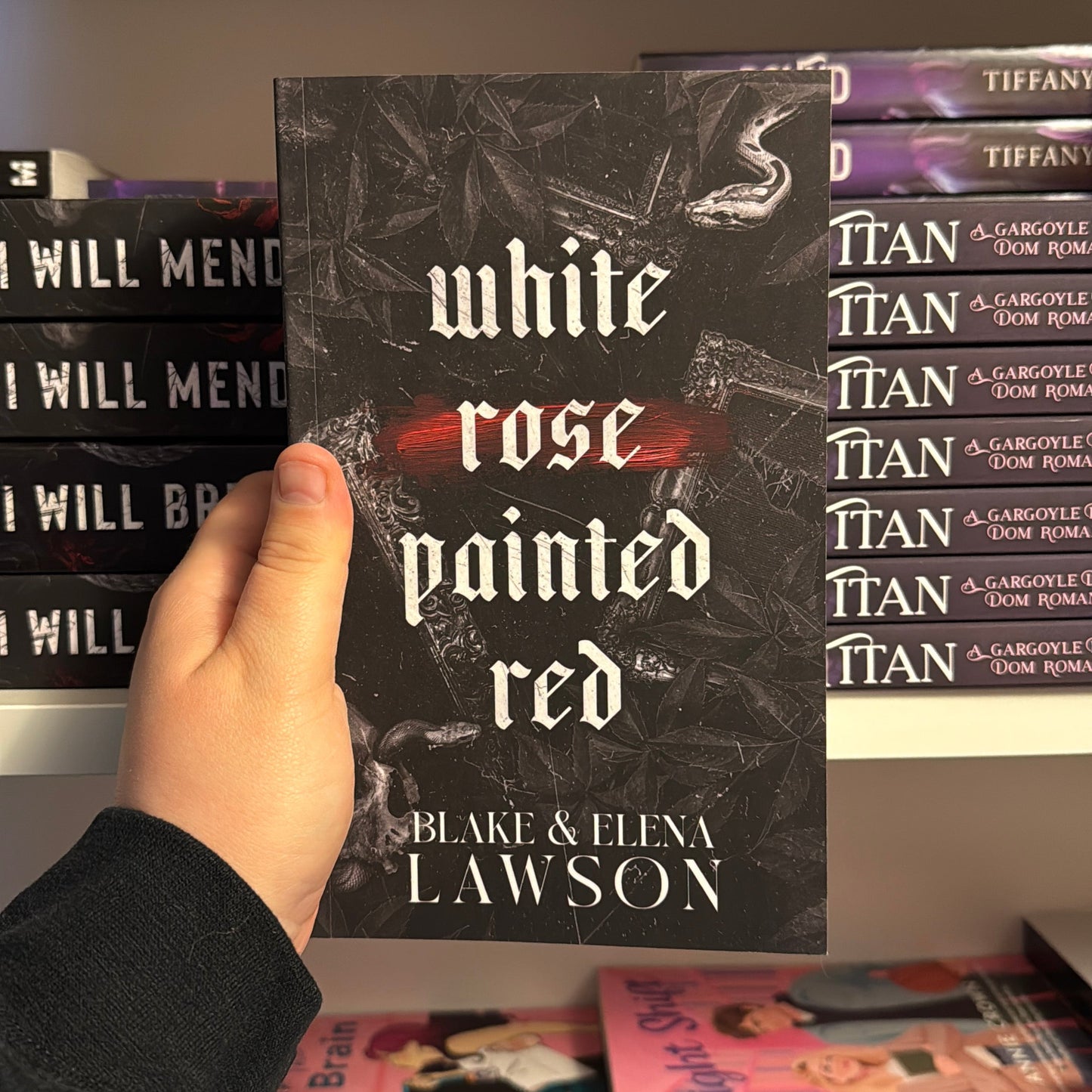 White Rose Painted Red by Blake & Elena Lawson