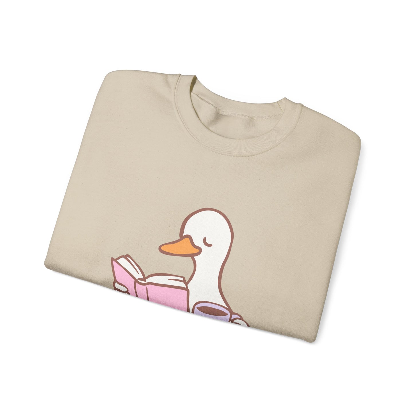 Duck Reading Crewneck Sweatshirt For Book Lovers, Bookish Merch, Booktok