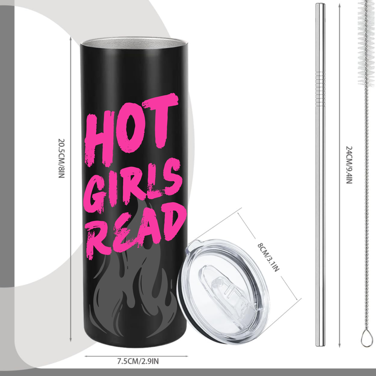 Hot Girls Read Tumbler