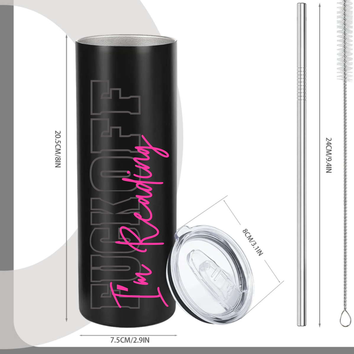 F Off I'm Reading Tumbler