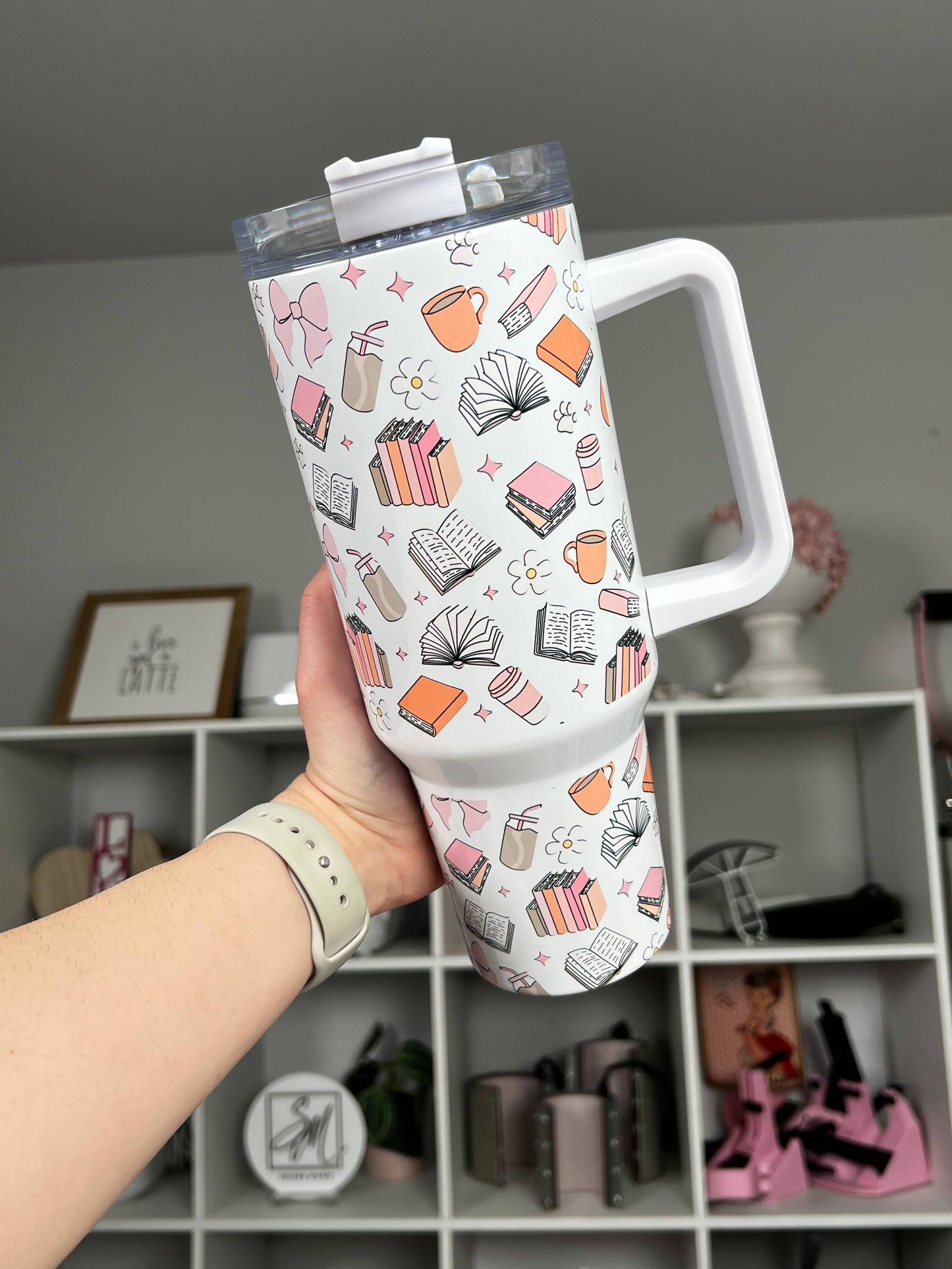 Bookish Vibes 40oz Tumbler Quencher