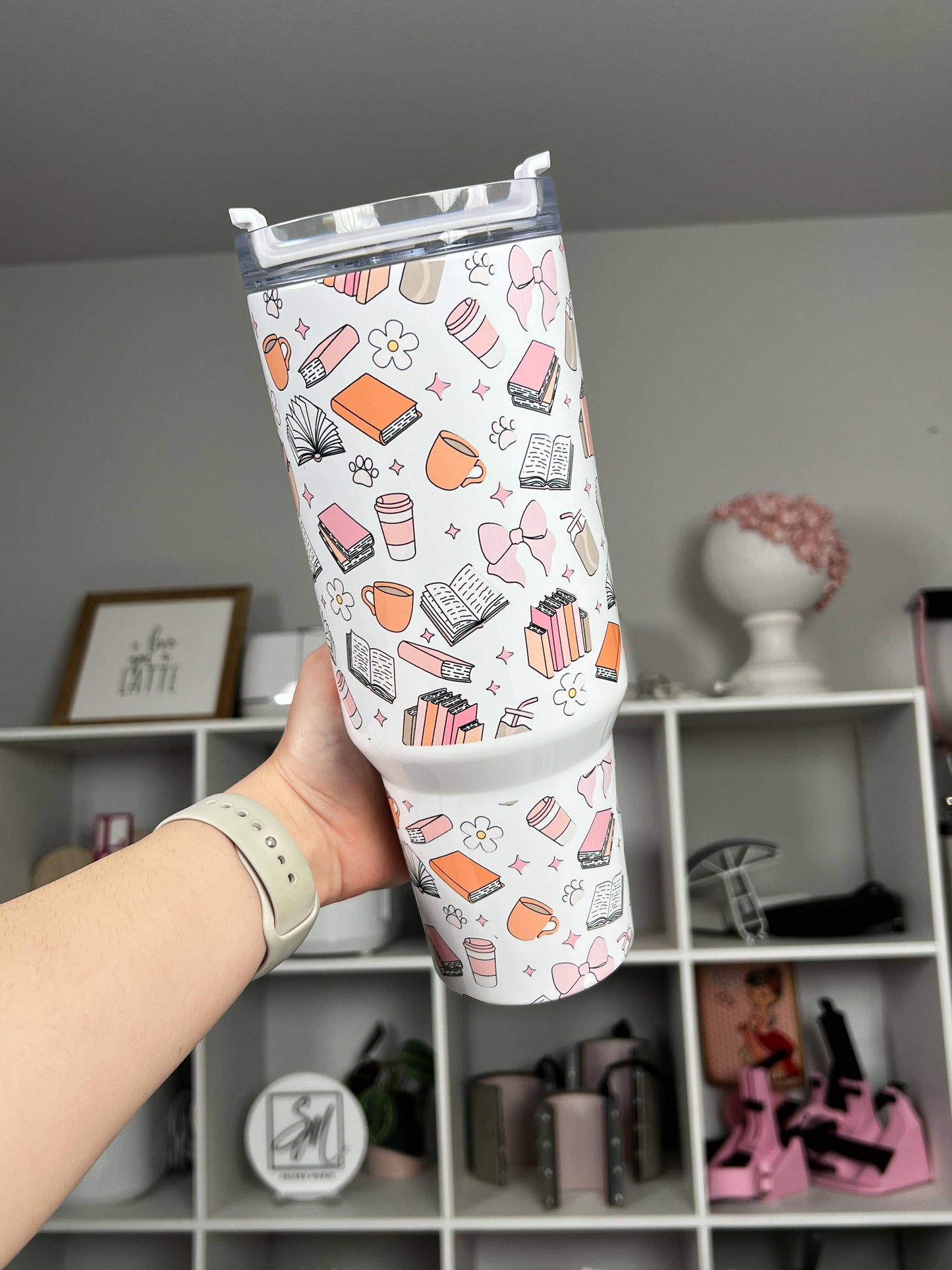 Bookish Vibes 40oz Tumbler Quencher