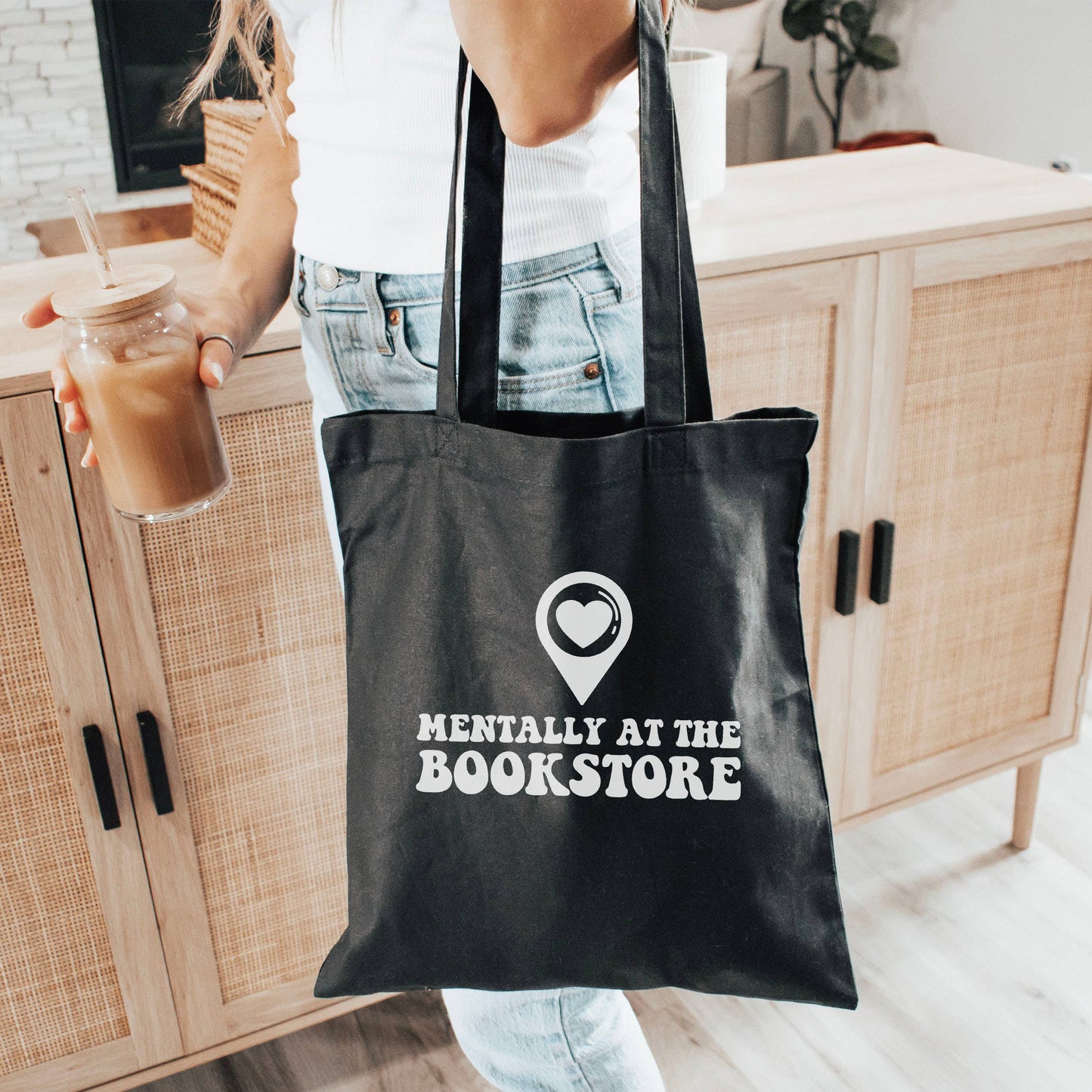 Mentally at the Bookstore Tote Bag
