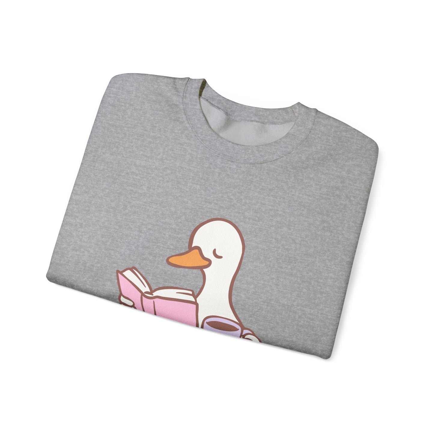Duck Reading Crewneck Sweatshirt For Book Lovers, Bookish Merch, Booktok