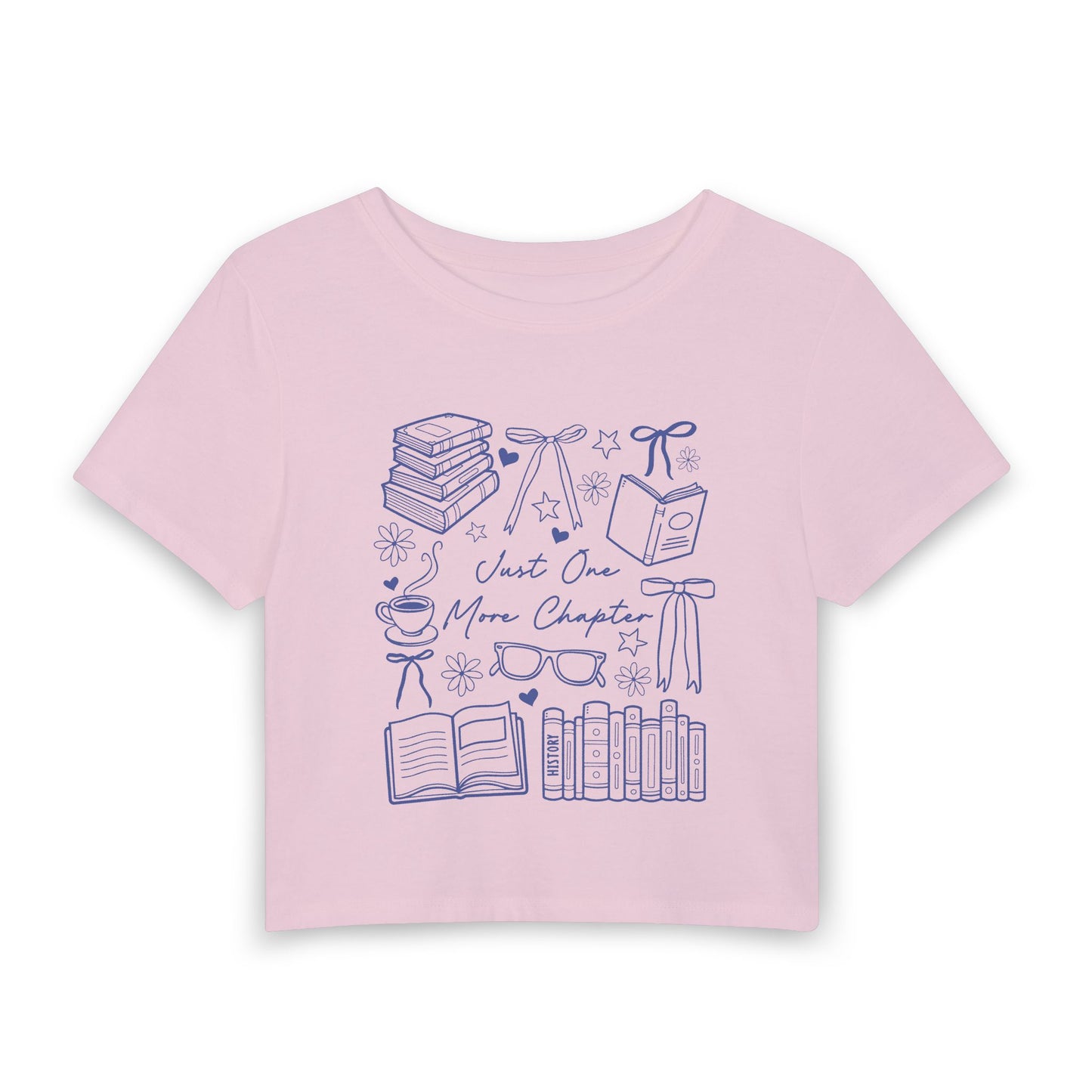 One More Chapter Women's Baby Tee for Book Lovers, Bookish Merch, Booktok, Romance Readers
