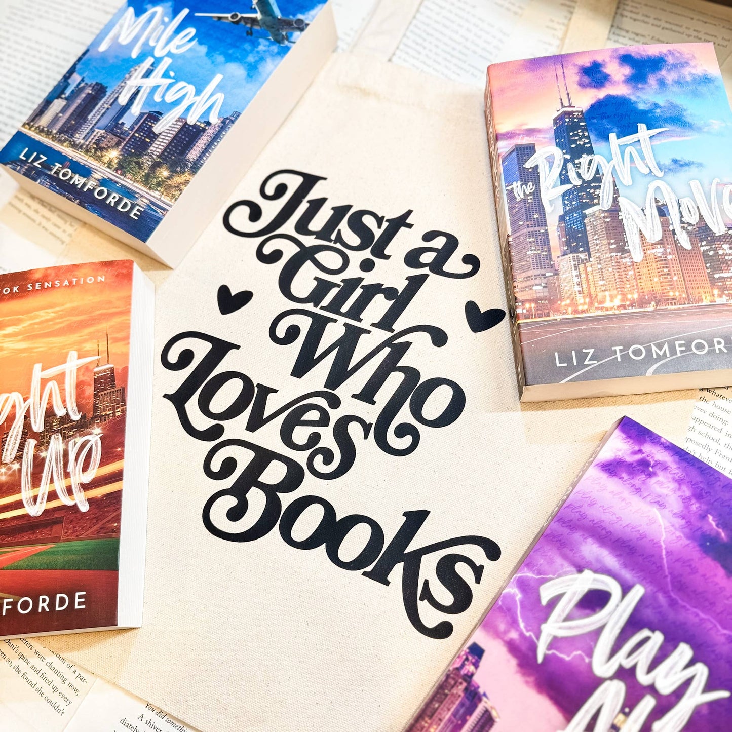 Just A Girl Who Loves Books Tote Bag