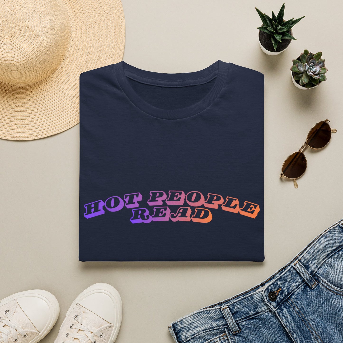 Hot People Read T-Shirt For Book Lovers, Booktok, Book Girlies, Book Merch