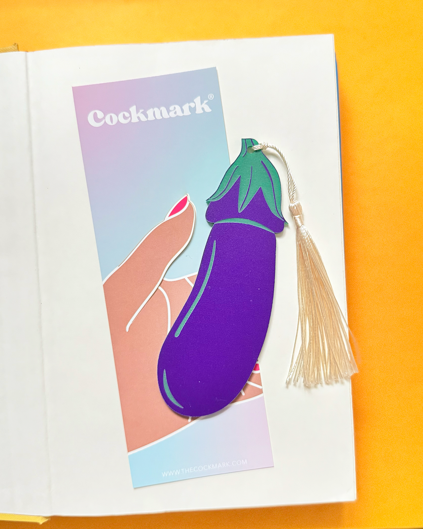 Eggplant Cockmark Bookmark