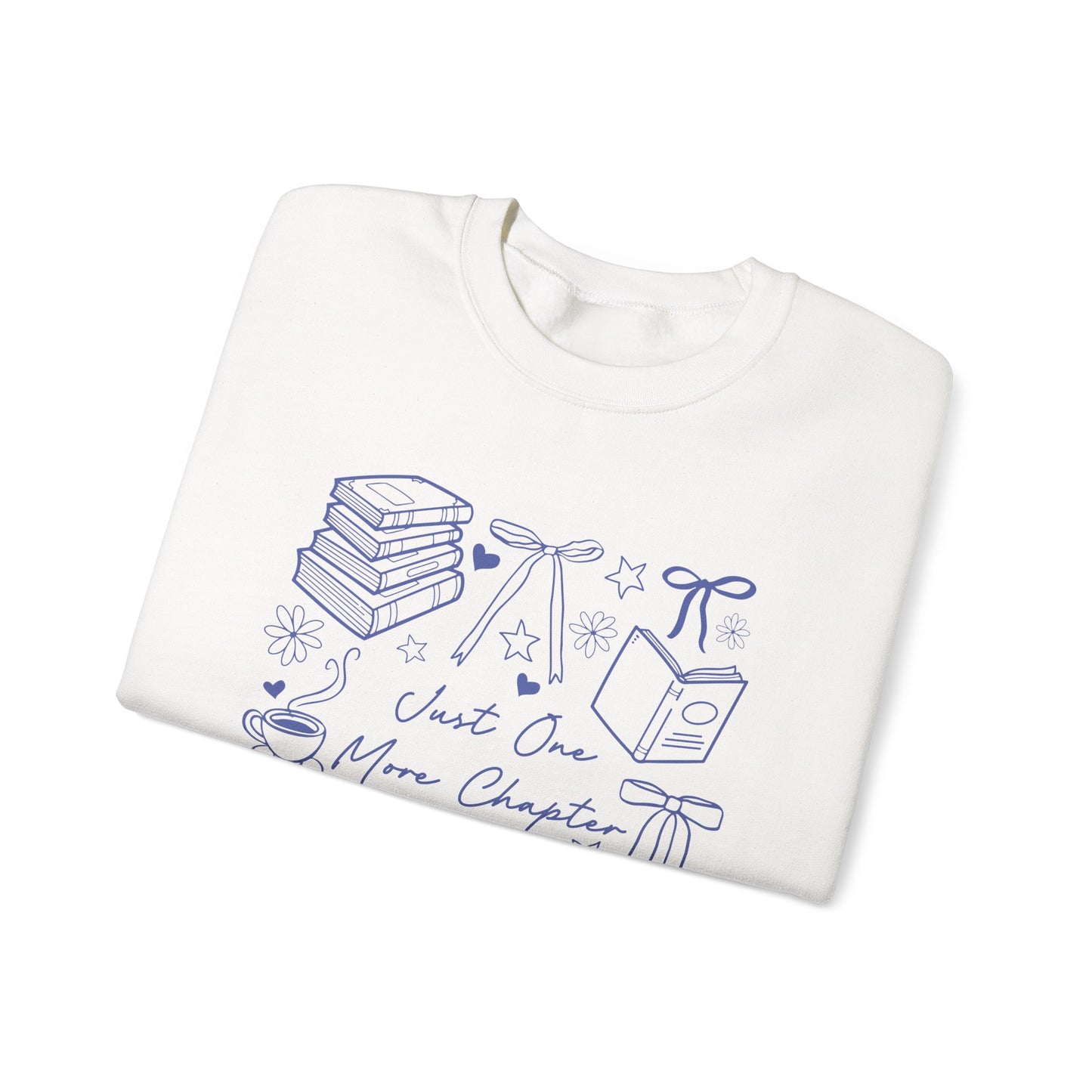 Just One More Chapter Crewneck Sweatshirt For Book Lovers, Bookish Merch, Booktok