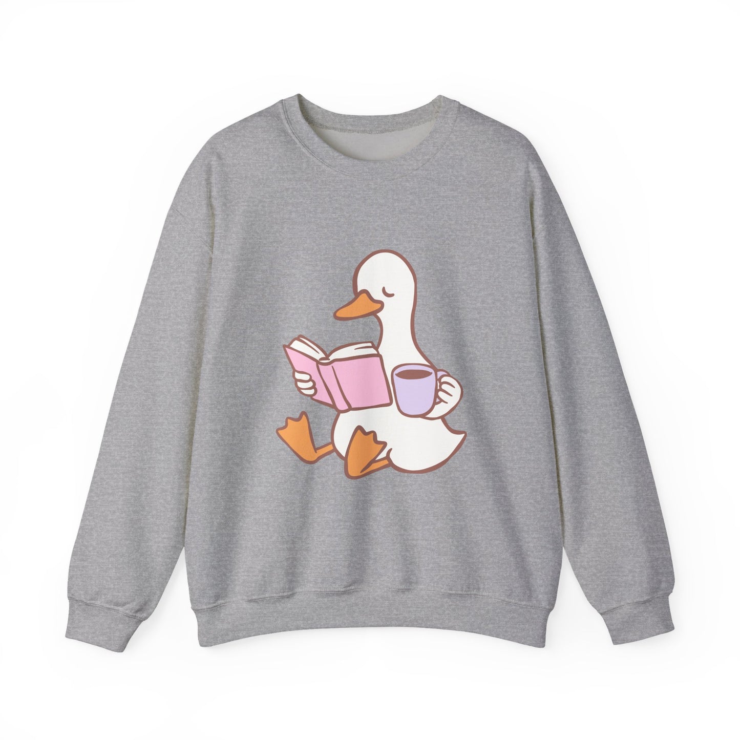 Duck Reading Crewneck Sweatshirt For Book Lovers, Bookish Merch, Booktok