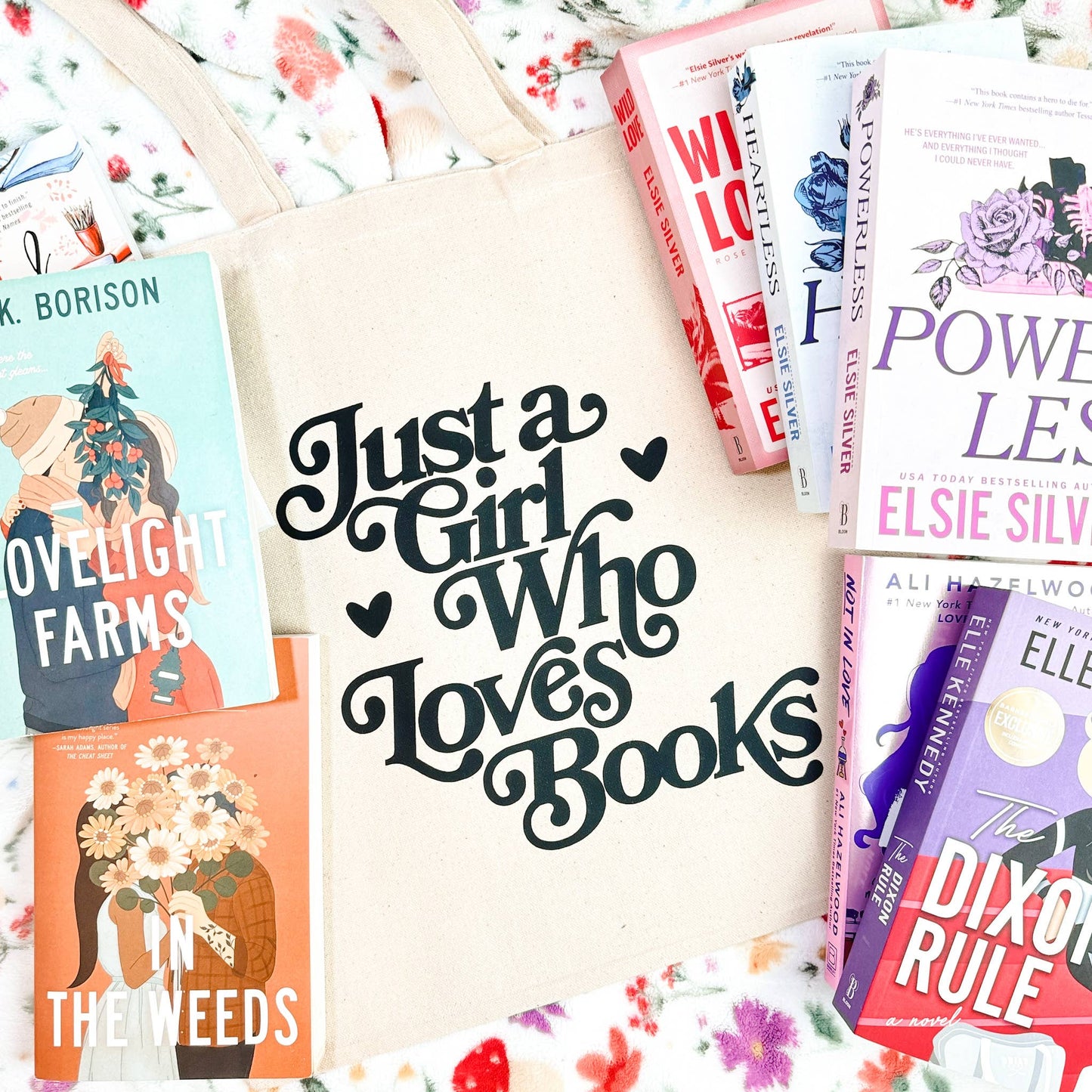 Just A Girl Who Loves Books Tote Bag