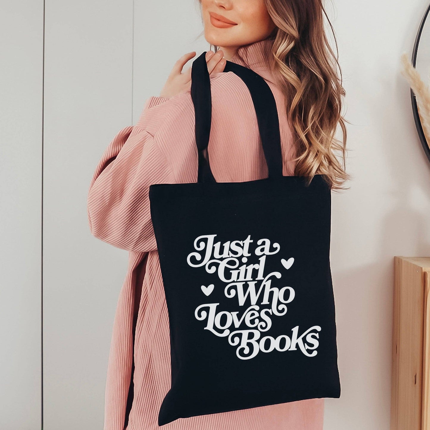 Just A Girl Who Loves Books Tote Bag