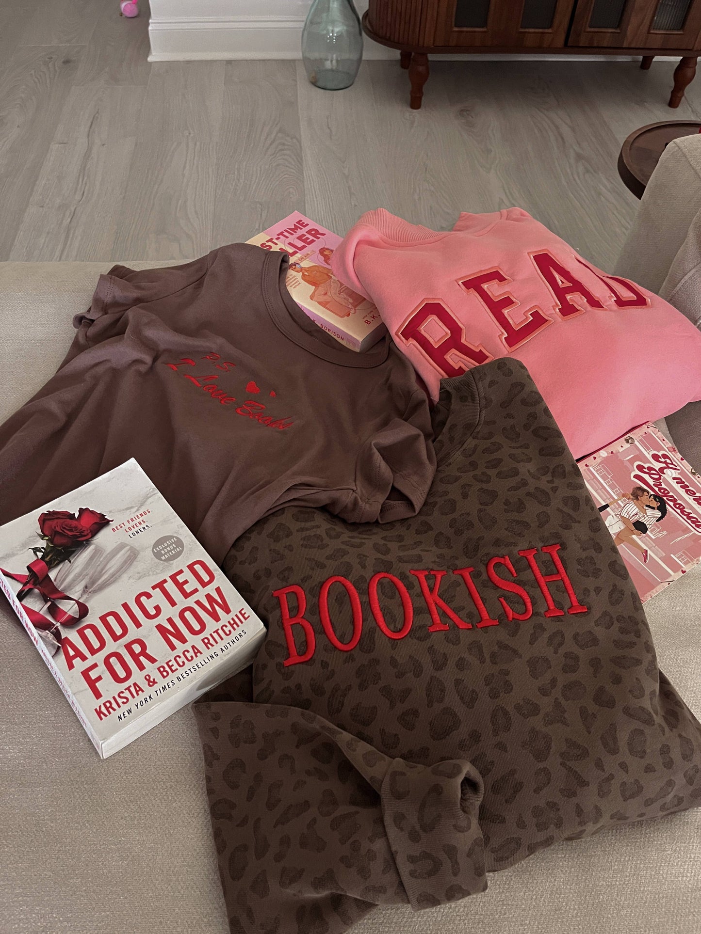 Bookish Leopard Print Sweatshirt